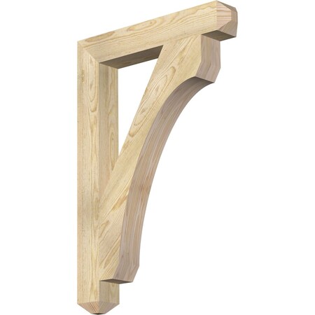 Ekena Millwork Legacy Craftsman Rough Sawn Bracket, Douglas Fir, 4"W x 26"D x 38"H BKT04X26X38LEC04RDF